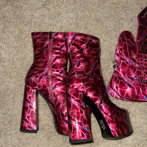 Pink Rockstar Boot and Purse set - Picture 2 of 3